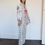 BOTANIC COAT, COTTON SILK CHECKERED INJIRI//LAKSHMI