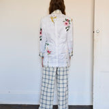 BOTANIC TROUSERS, COTTON CHECKERED INJIRI//LAKSHMI