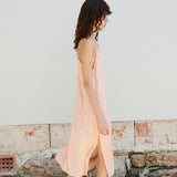 ORCHID SLIP, COTTON PEACH/WHITE