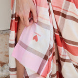 CANNA MADRAS CHECK SARONG, PINK COTTON