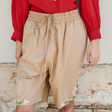 CAMELIA SHIRT, RED CREPE DE CHINE SILK