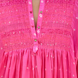 FRANGIPANI DRESS, PINK SILK