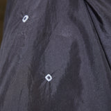 MIDNIGHT SLIP, CHARCOAL/IVORY BANDHINI TIE&DYE SILK
