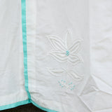 LOTUS EMBROIDERY MAXI SKIRT, IVORY COTTON SILK