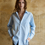 LUNA SHIRT, SKY BLUE POPLIN