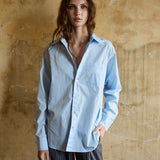 LUNA SHIRT, SKY BLUE POPLIN