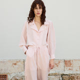 CAMELIA SHIRT, BLUSH CREPE DE CHINE SILK