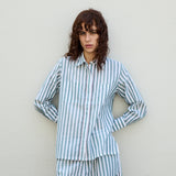 NEEM HAND LOOM SHIRT, GREEN STRIPE COTTON
