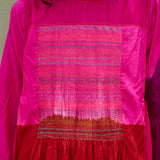 CAMELIA DRESS, FUCHSIA SILK