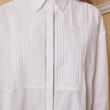 JASMINE SHIRT, WHITE COTTON POPLIN