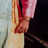 RAINBOW CAFTAN, MULTICOLOR SILK