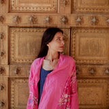 MAHA OVERLAY, FUCHSIA PINK COTTON