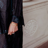 KAJAL SHIRT, BLACK SILK