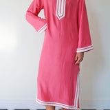 RUBY MAXI TUNIC, PINK SILK