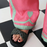 RUBY PANT, PINK SILK