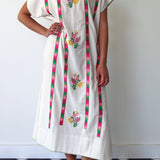FRIDA TUNIC, HAND EMBROIDERY COTTON SHORT SLEEVE