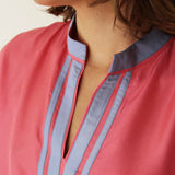 RUBY MNI TUNIC, PINK SILK