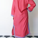RUBY MAXI TUNIC, PINK SILK