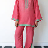 RUBY MNI TUNIC, PINK SILK