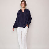 IRIS SHIRT, CHECKERED BLUE