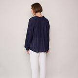 IRIS SHIRT, CHECKERED BLUE