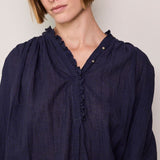 IRIS SHIRT, CHECKERED BLUE