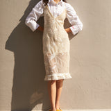 SURYA KURTA, SEQUIN TULLE / IVORY