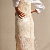 SURYA KURTA, SEQUIN TULLE / IVORY
