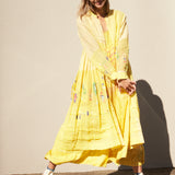 SUNSHINE SHIRT DRESS, YELLOW WEAVE