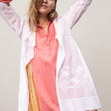 JAMDANI OVERLAY COTTON SILK, WHITE