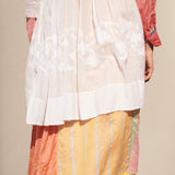 JAMDANI OVERLAY COTTON SILK, WHITE