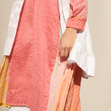 JAMDANI OVERLAY COTTON SILK, WHITE