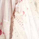 BANDHINI OVERLAY COTTON SILK, WHITE