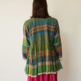 KAIA JACKET, WHITE & GINGHAM COTTON