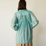 OCEAN OVERLAY, AQUA COTTON & SILK