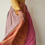 PRIYA SKIRT, HANDLOOM GINGHAM CASHMERE