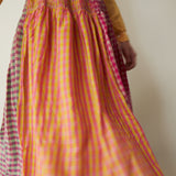 PRIYA SKIRT, HANDLOOM GINGHAM CASHMERE