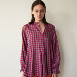 EESHA CHECKERED OVERYLAY, CASHMERE