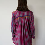 EESHA CHECKERED OVERYLAY, CASHMERE