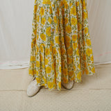 LUNI MAXI DRESS, FLORAL MUL MUL