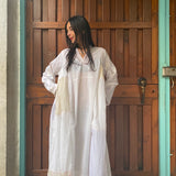 PATCHWORK KAFTAN, IVORY // JAMDANI - SAAKI