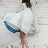 RUFFLED SHIRT DRESS, LIME GREEN - SAAKI