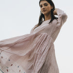 PLEAT DRESS, RED\WHITE CHECKED - SAAKI