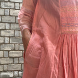 SARA DRESS, PINK / YELLOW - SAAKI