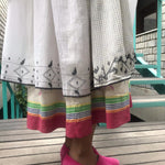 COLOR BLOCK DRESS SLEEVELESS, WHITE - SAAKI