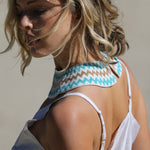 BEADED STATEMENT CHOKER,  SILK MULTICOLOR - SAAKI