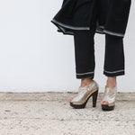 KHADI TROUSERS, BLACK HANDWOVEN - SAAKI