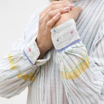 ROMILLA SHIRT DRESS, STRIPE WHITE/BLUE - SAAKI