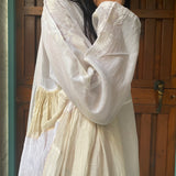PATCHWORK KAFTAN, IVORY // JAMDANI - SAAKI