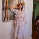 BABYDOLL BLOUSE, NEON MULTI COLOR